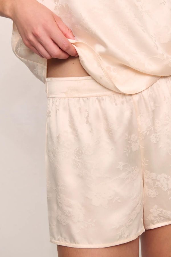 Washable Silk Jacquard Cami & Short PJ Set Online now - Image 2